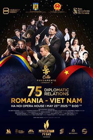 Hòa nhạc Cello Fundamento 8: Dấu ấn 75 năm hữu nghị Việt Nam – Romania